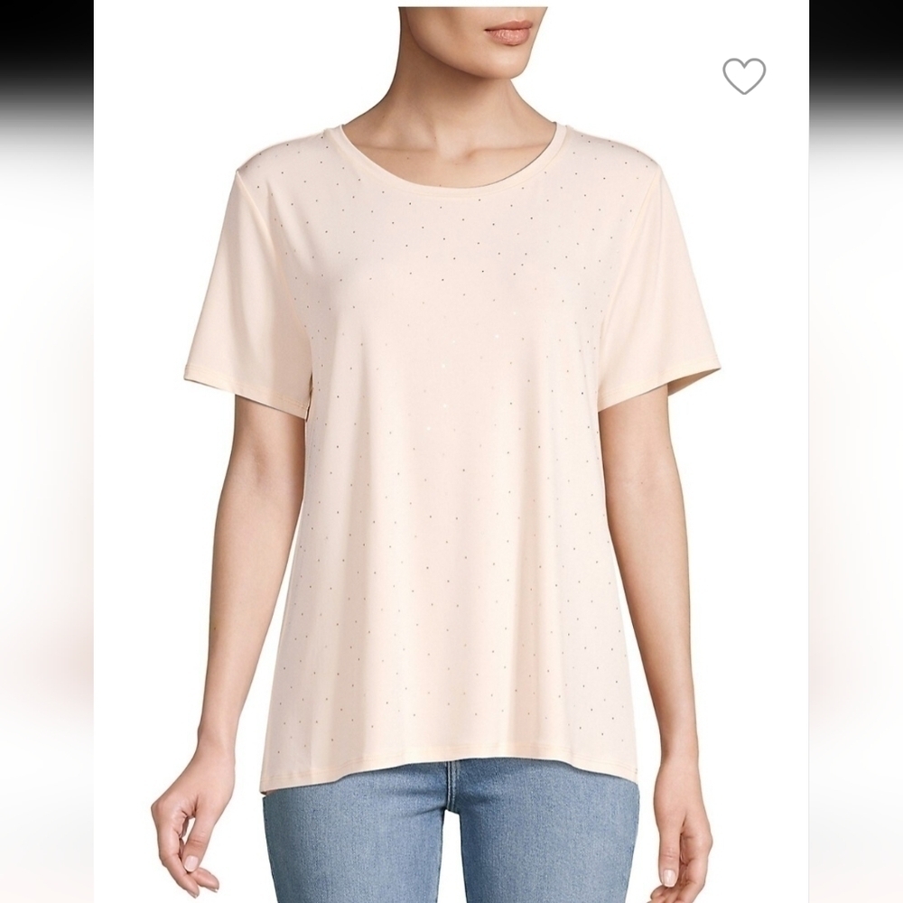 Karl Lagerfeld Paris short-sleeve crystal t-shirt